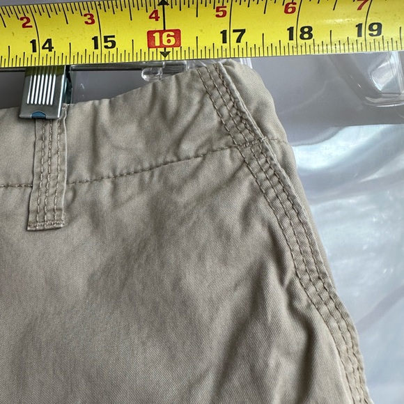 J. Crew NWOT Tan Utility Chino Classic Twill Cotton Roll Up Shorts size 12 - Picture 15 of 15